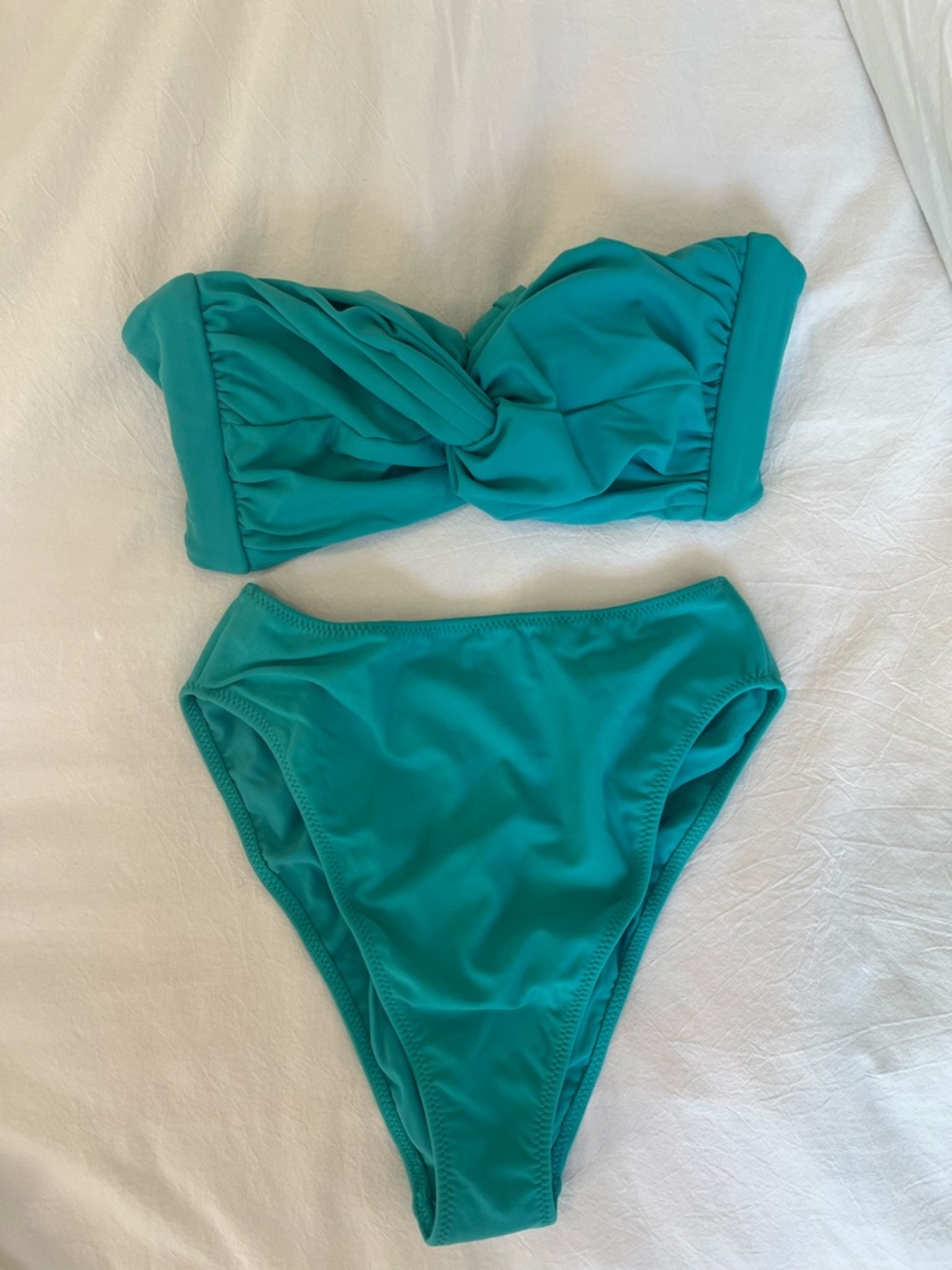 NWOT Montce High-Rise Teal Women's Bikini Set